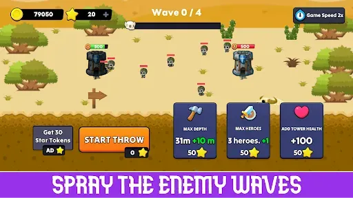 Скриншот 3 — Deep Heroes Tower: TD Premium