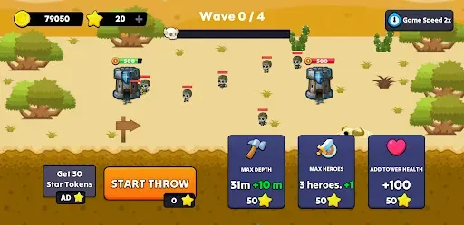 Скриншот 5 — Deep Heroes Tower: TD Premium