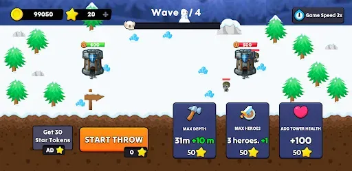 Скриншот 7 — Deep Heroes Tower: TD Premium