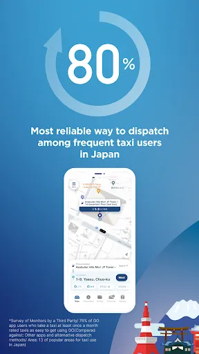 Скриншот 3 — GO / Taxi app for Japan