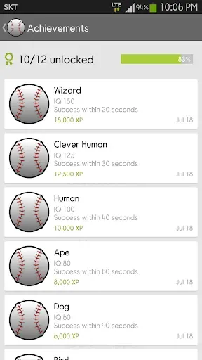 Скриншот 5 — IQ Baseball - Number Puzzle