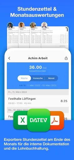 Скриншот 3 — Achim App Arbeitszeiterfassung