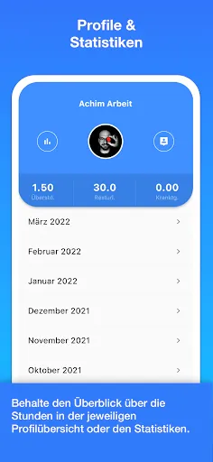 Скриншот 6 — Achim App Arbeitszeiterfassung