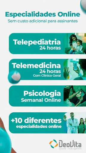 Скриншот 2 — DeoVita: Médicos Online 24h
