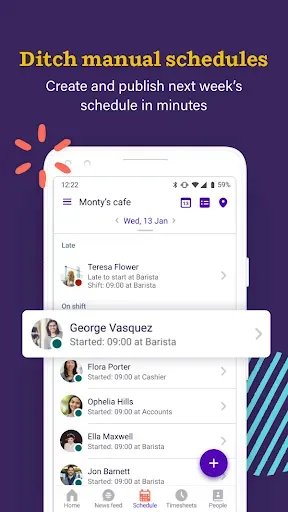Скриншот 1 — Deputy: Employee Scheduling