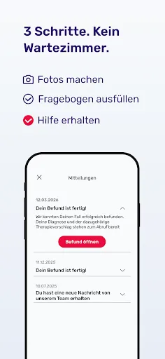 Скриншот 3 — Hautarzt per App - dermanostic