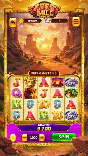Скриншот 1 — Desert Bull Slots