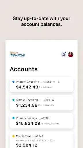 Скриншот 2 — Desert Financial Mobile