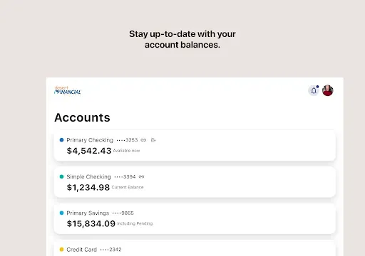 Скриншот 6 — Desert Financial Mobile