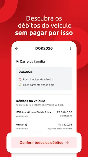 Скриншот 3 — DOK: licenciamento 2026 e IPVA