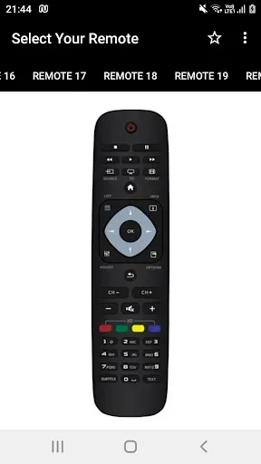 Скриншот 1 — Philips TV Remote Controller