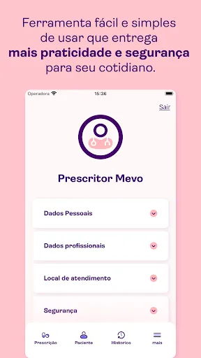 Скриншот 1 — Mevo Profissionais