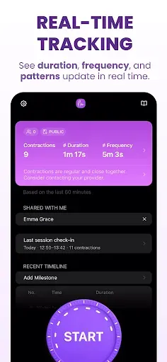 Скриншот 4 — Bump Pulse: Contraction Timer