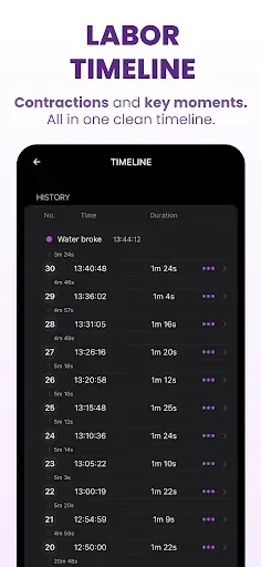 Скриншот 6 — Bump Pulse: Contraction Timer