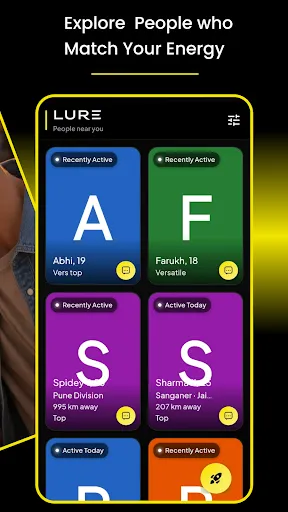 Скриншот 2 — Lure - Gay Dating App (गे)
