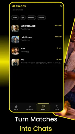 Скриншот 4 — Lure - Gay Dating App (गे)