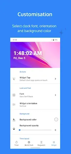 Скриншот 4 — Digital Clock Widget