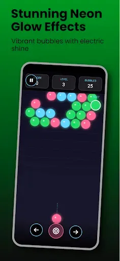 Скриншот 2 — Neon Bubble Clash