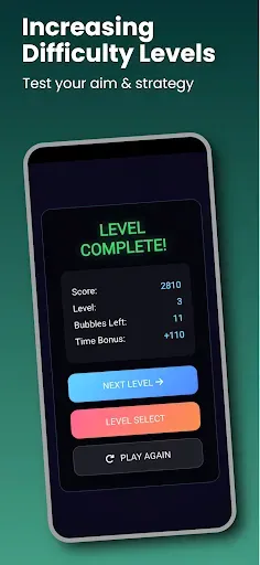 Скриншот 5 — Neon Bubble Clash