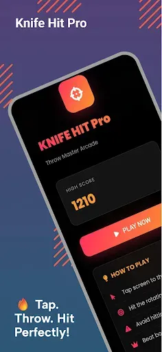 Скриншот 1 — Knife Hit Pro – Throw Master