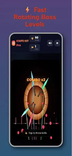 Скриншот 8 — Knife Hit Pro – Throw Master