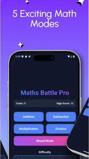 Скриншот 2 — Maths Battle Pro