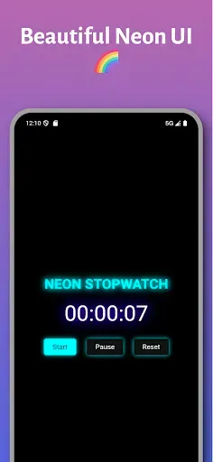 Скриншот 7 — Nova Stopwatch - Neon Timer