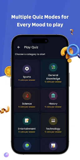 Скриншот 2 — QuizzeMe: Play Quizzes & Games