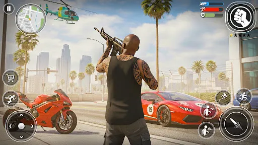 Скриншот 2 — Grand Crime Car Rope City