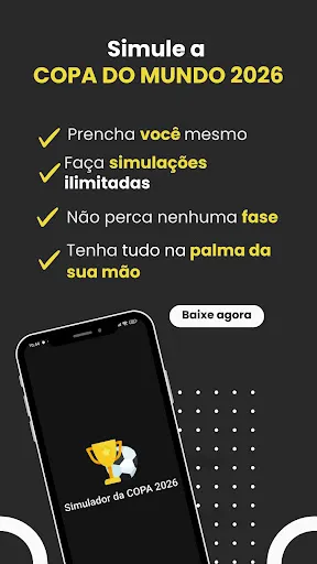 Скриншот 1 — Simulador da Copa do Mundo