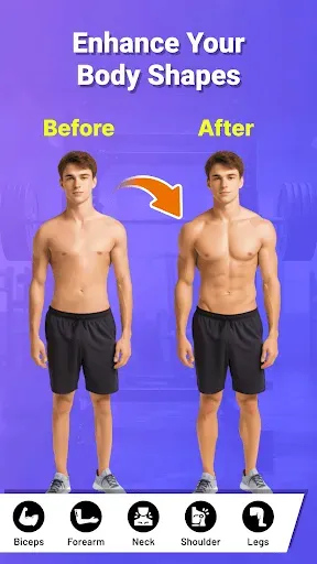 Скриншот 2 — Man Muscle Editor: Bicep & Abs