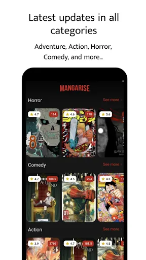 Скриншот 3 — MangaRise - Manga Reader