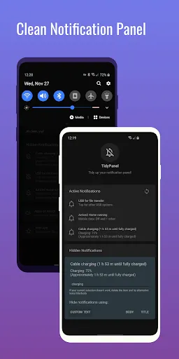 Скриншот 1 — TidyPanel Notification Cleaner