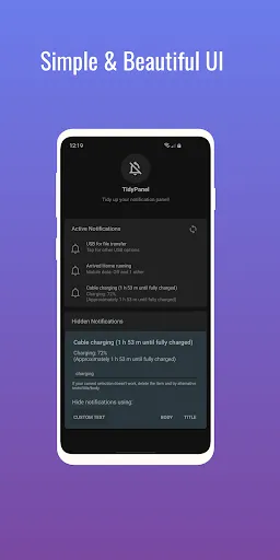 Скриншот 3 — TidyPanel Notification Cleaner