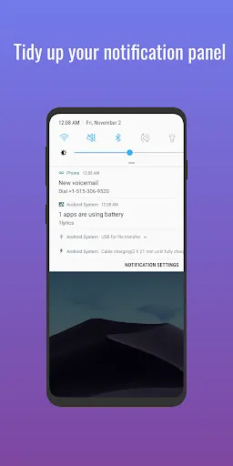 Скриншот 4 — TidyPanel Notification Cleaner