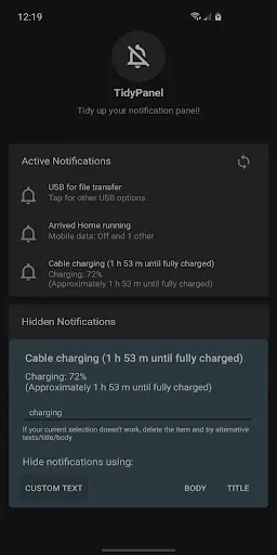 Скриншот 5 — TidyPanel Notification Cleaner