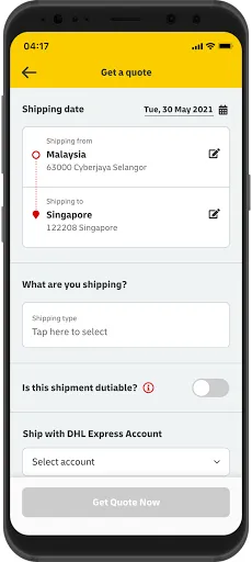 Скриншот 4 — DHL Express Mobile