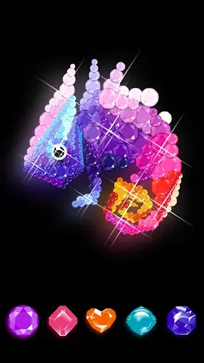 Скриншот 3 — Diamond art: Dazzle coloring