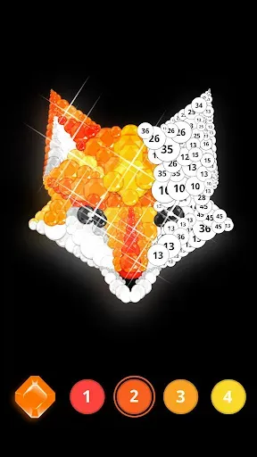 Скриншот 4 — Diamond art: Dazzle coloring