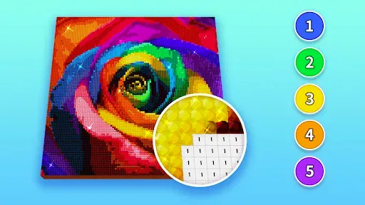 Скриншот 3 — Aлмазная мозаика игра