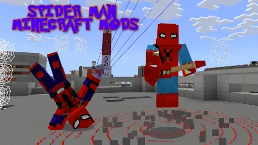 Скриншот 1 — Spider Man Minecraft Mods