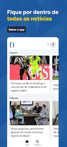 Скриншот 1 — Diário da Região