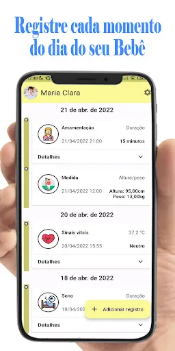 Скриншот 1 — Diário do Bebê Completo