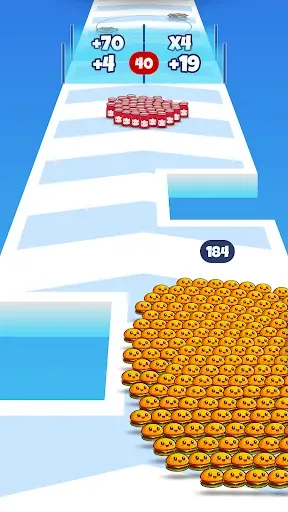 Скриншот 1 — Food Run - Crowd Control Game