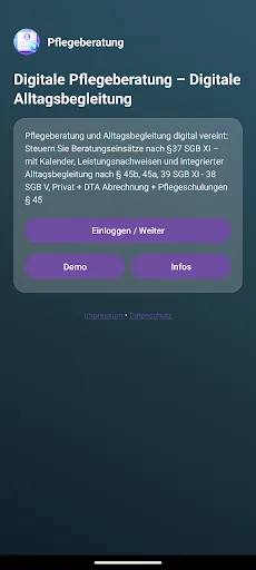 Скриншот 1 — Pflegeberatung