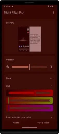 Скриншот 2 — Night Filter Pro