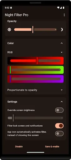 Скриншот 4 — Night Filter Pro