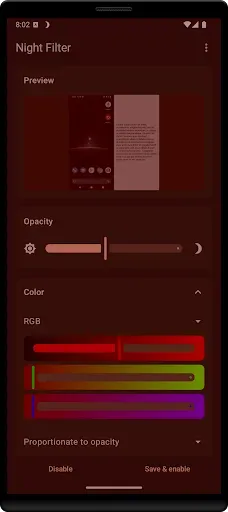 Скриншот 2 — Night Filter