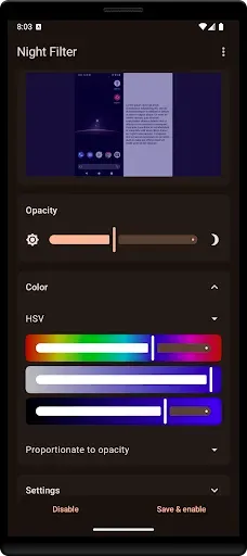 Скриншот 3 — Night Filter