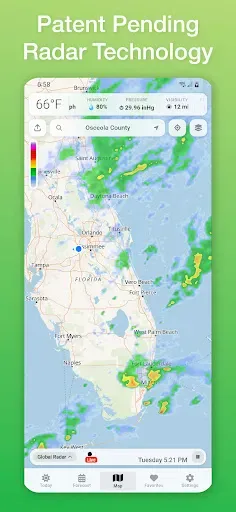 Скриншот 1 — Vortix Pro: Weather Radar Maps